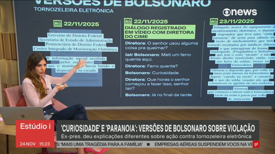 ‘batida-na-escada’,-‘curiosidade’-e-‘uma-certa-paranoia’:-as-versoes-de-bolsonaro-sobre-violacao-da-tornozeleira