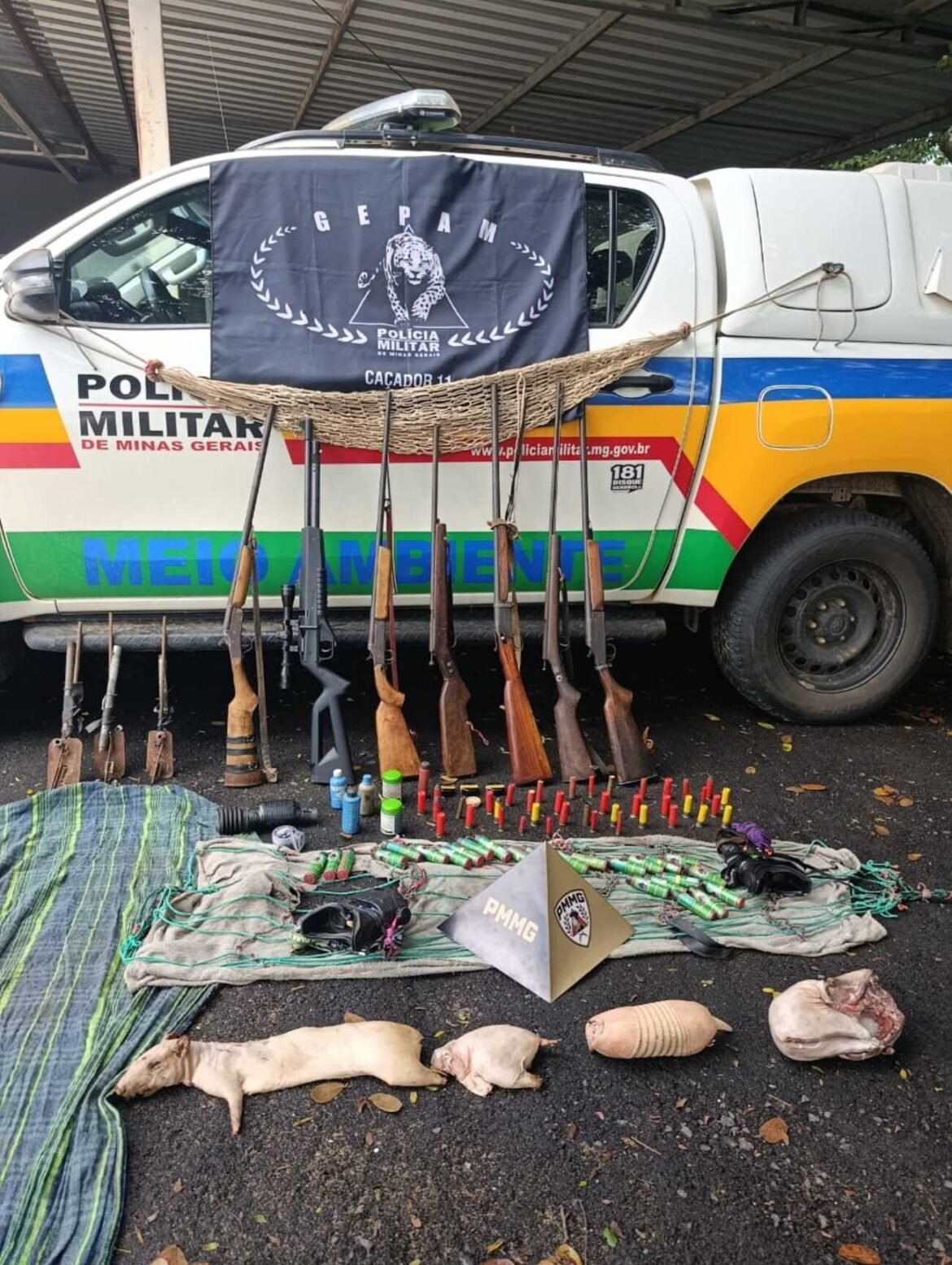 operacao-contra-caca-predatoria-resulta-em-sete-prisoes-e-19-armas-apreendidas-no-norte-de-minas