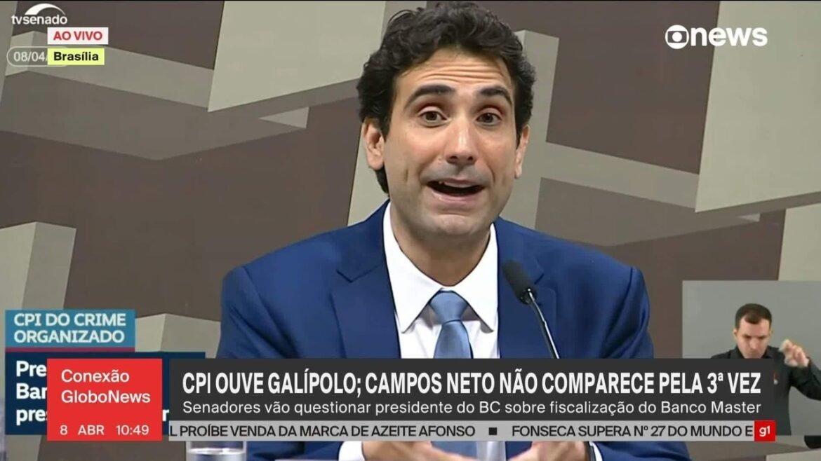 cpi-do-crime-organizado-ouve-presidente-do-bc,-gabriel-galipolo;-campos-neto-falta-pela-3a-vez