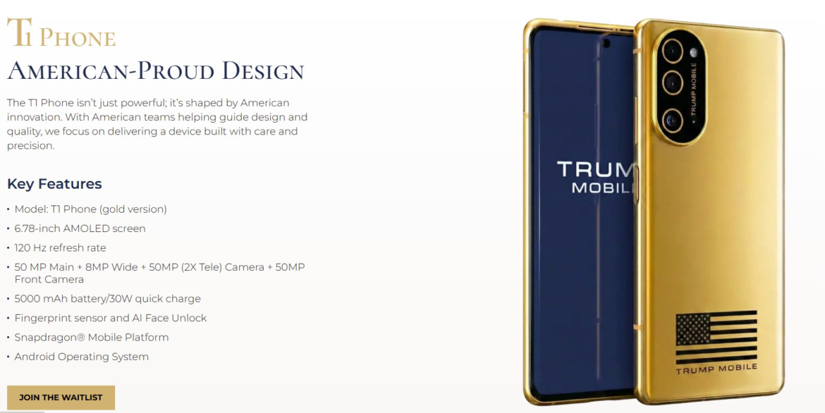 trump-phone-t1:-celular-de-donald-trump-ganha-nova-versao-por-us$-499-|-g1