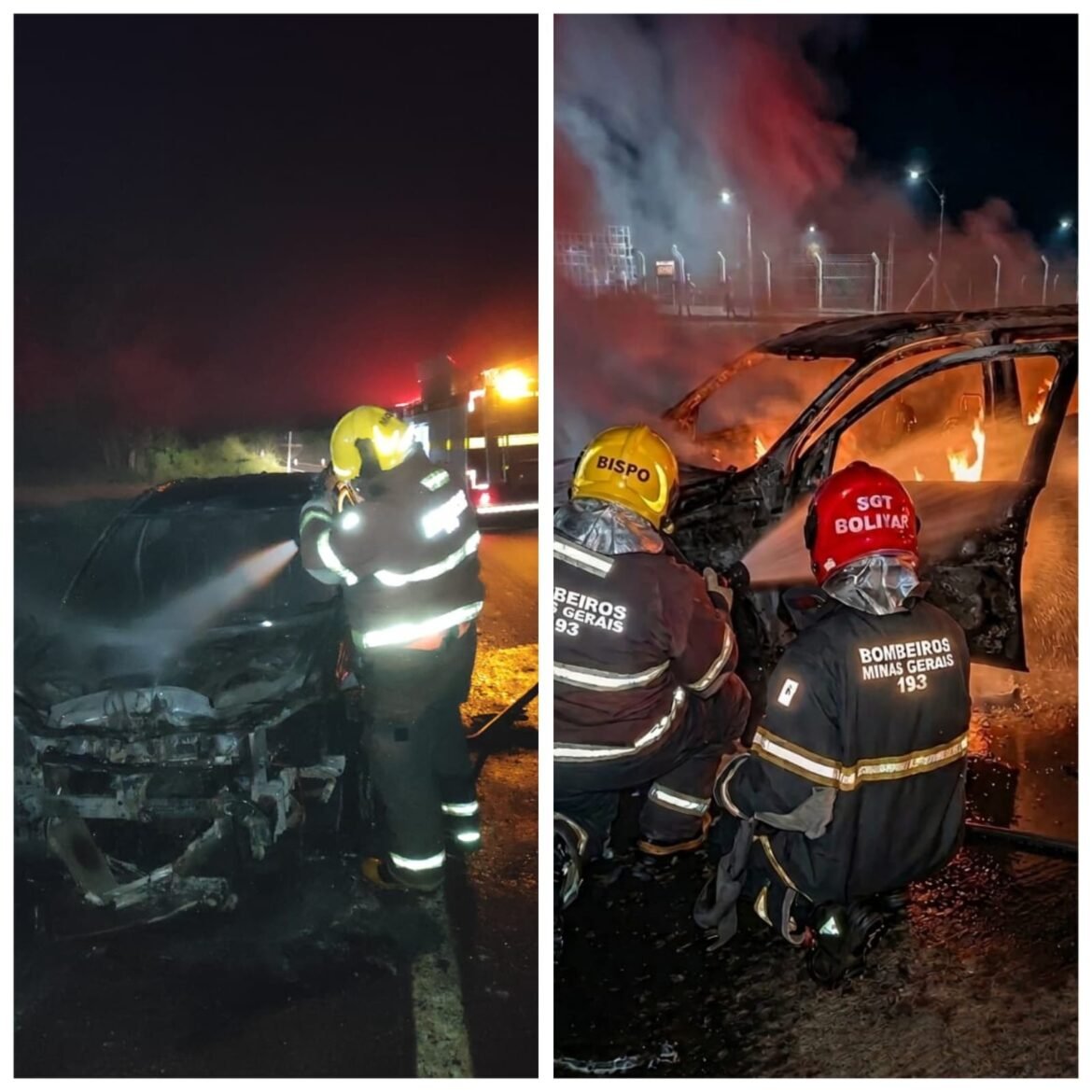 carro-pega-fogo-e-fica-destruido-apos-motorista-perceber-fumaca-no-motor,-em-januaria