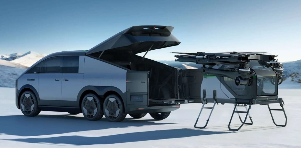 conheca-o-xpeng-aridge,-carro-voador-que-carrega-embutido-em-van-|-g1
