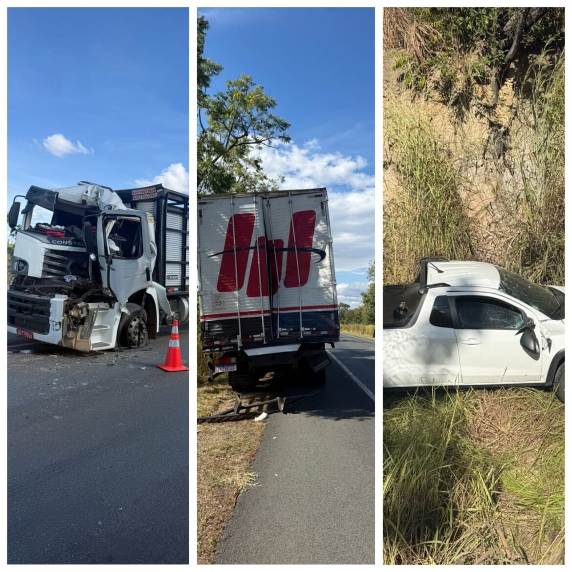 engavetamento-envolvendo-caminhoes-e-caminhonete-deixa-uma-pessoa-ferida-na-br-135