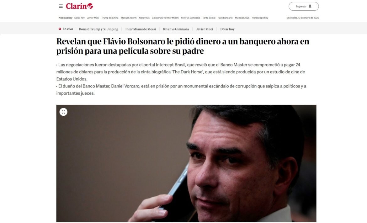 relacao-entre-flavio-bolsonaro-e-vorcaro-repercute-na-imprensa-internacional