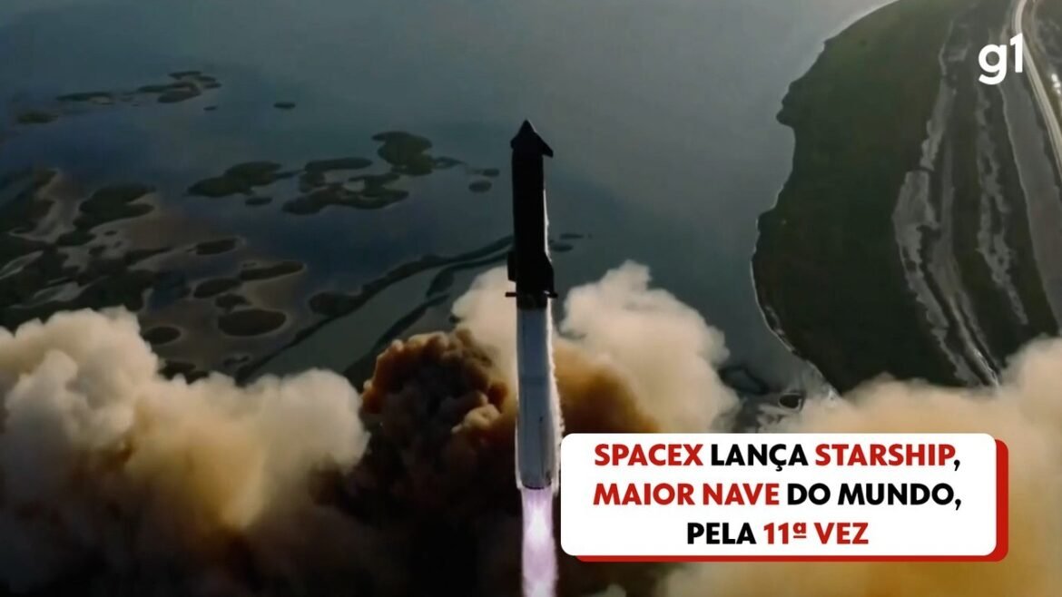 spacex-tenta-12o-voo-da-starship,-maior-nave-do-mundo,-nesta-quinta-|-g1