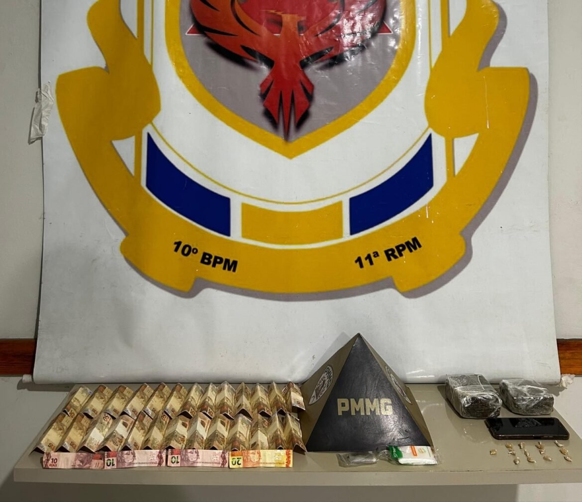 suspeito-de-trafico-tenta-fugir-ao-ver-viatura,-mas-acaba-preso-com-cocaina-e-maconha-em-montes-claros