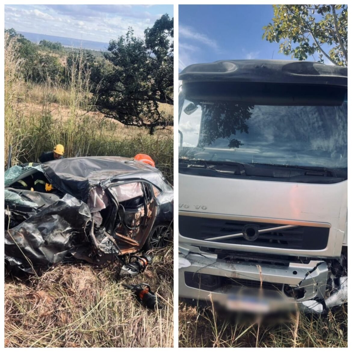 motorista-morre-apos-colisao-entre-carro-e-caminhao-na-mgc-188;-filhos-e-mae-dela-ficam-feridos
