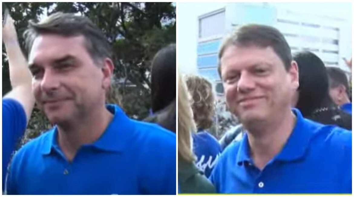 flavio-bolsonaro,-tarcisio,-nunes,-jorge-messias-e-andre-mendonca-participam-da-marcha-para-jesus-em-sp