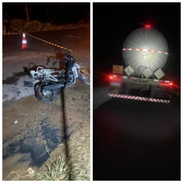 motociclista-morre-apos-bater-na-lateral-de-caminhao-na-amg-3415,-em-salinas
