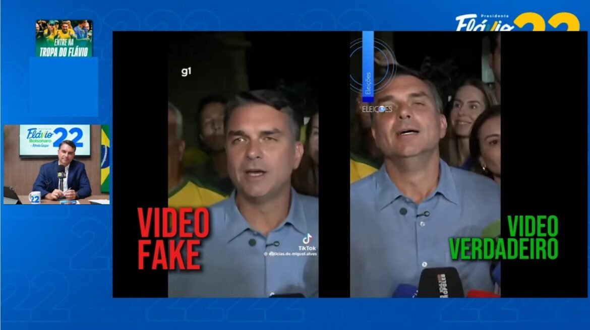 em-live,-flavio-bolsonaro-mostra-videos-feitos-com-deepfake-de-seu-rosto-e-ataca-o-pt