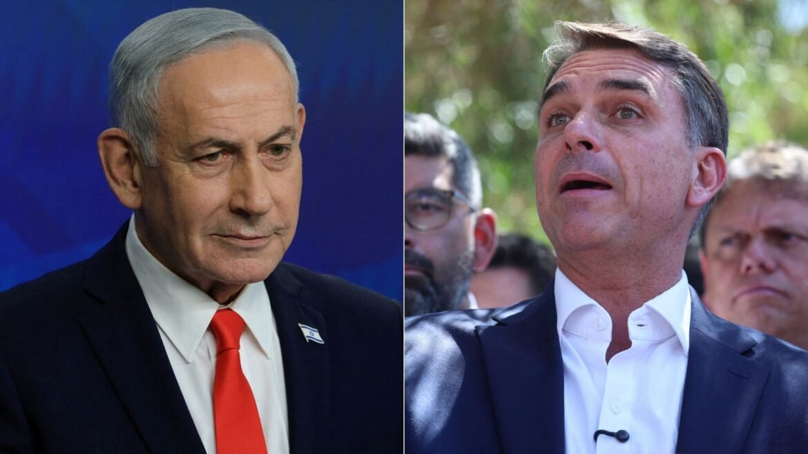 netanyahu-liga-para-flavio-bolsonaro-e-o-convida-para-visitar-israel:-‘renovar-a-profunda-amizade’