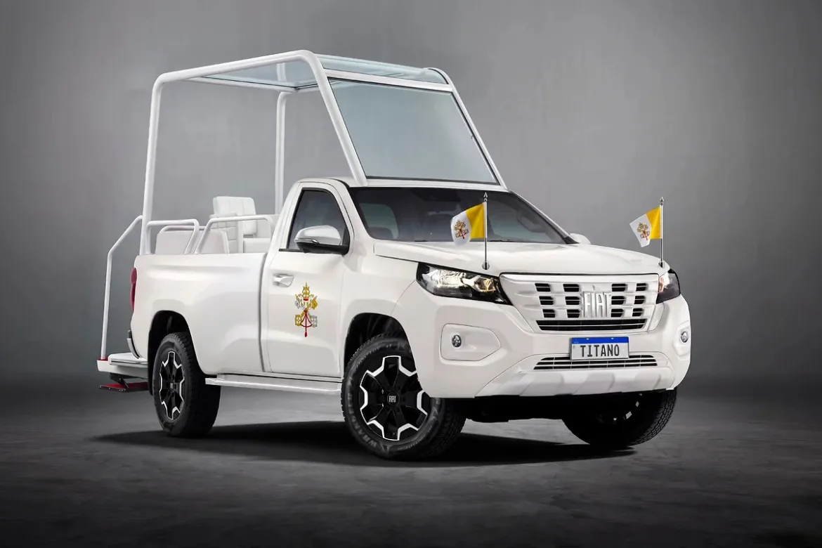 papa-leao-xiv-vai-usar-picape-da-fiat-em-visita-ao-uruguai-|-g1