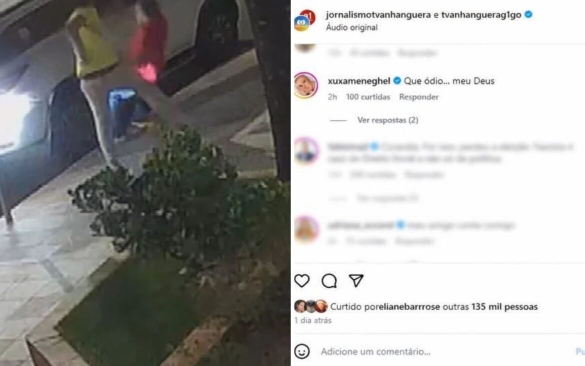 xuxa-comenta-caso-de-pastor-agredido-por-estar-com-camiseta-vermelha-no-dia-da-eleicao-em-goiania:-‘que-odio…-meu-deus’