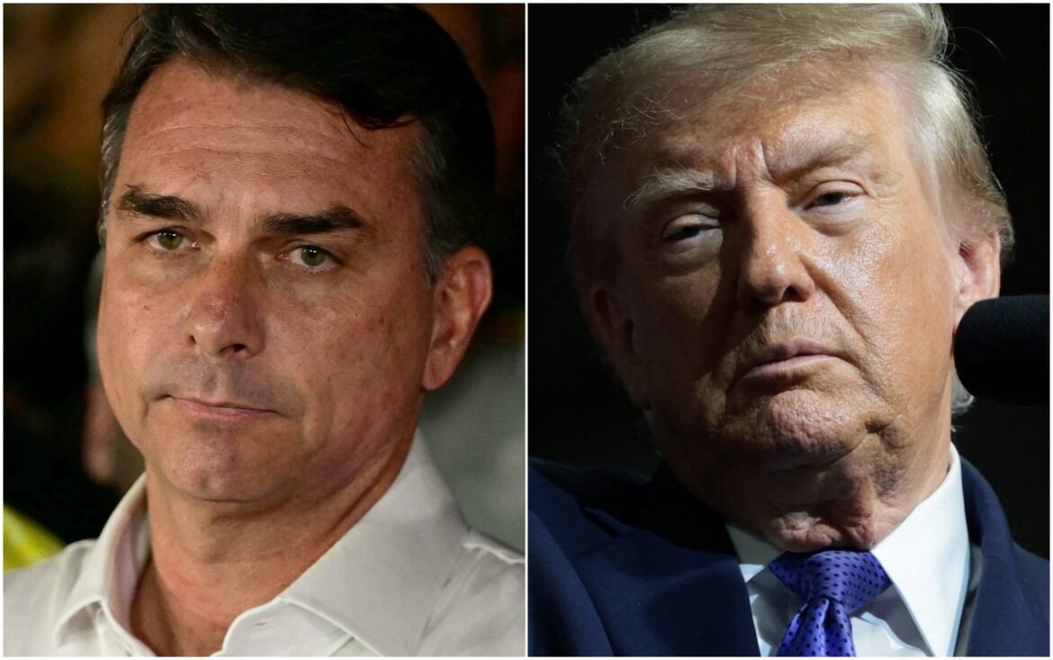 flavio-bolsonaro-nos-eua:-relembre-a-relacao-de-afinidade-e-distancia-entre-o-senador-e-trump